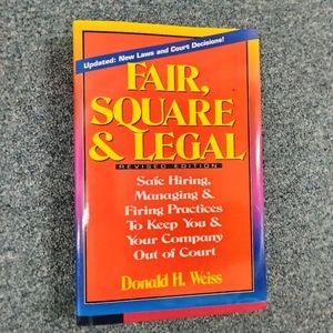 2 Management Books.Fair Square & Legal and Shortcuts for Smart Managers.